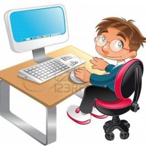 Imagen de portada del videojuego educativo: Reglamento disciplinario y normas del laboratorio de mecanografía computarizada, de la temática Tecnología