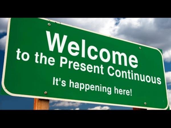 Portada del juego Move and Answer into the Present Continuous – Idiomas
