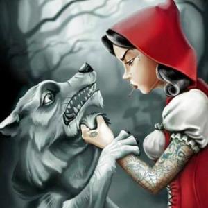 Caperucita roja y el lobo feroz