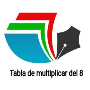 Tabla de multiplicar del 8