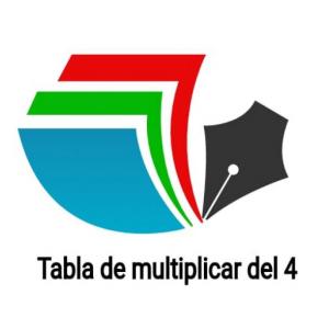 Tabla de multiplicar del 4