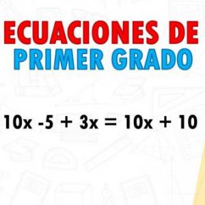 Ecuaciones de primer grado