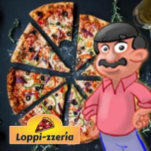 Imagen de portada del videojuego educativo: Loppi-zzería, de la temática Marcas