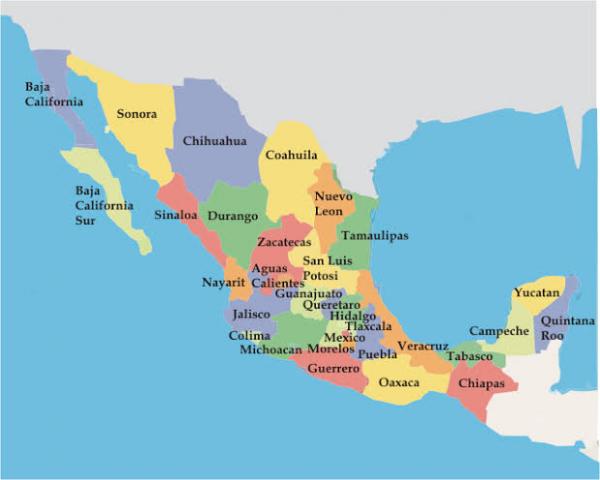 Capitales de estados en México