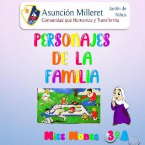 Imagen de portada del videojuego educativo: Personajes de la familia, de la temática Cultura general