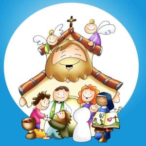 Imagen de portada del videojuego educativo: Oca de la Iglesia, de la temática Religión