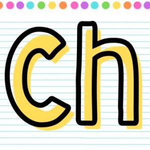 Imagen de portada del videojuego educativo: sílaba ch , de la temática Idiomas