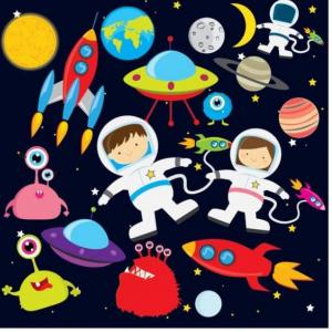 Imagen de portada del videojuego educativo: universo, de la temática Ciencias