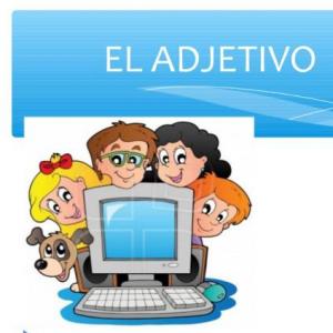 Imagen de portada del videojuego educativo: La Oca de los Adjetivos, de la temática Lengua