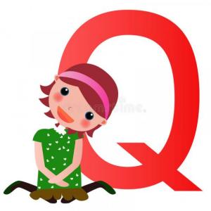 Imagen de portada del videojuego educativo: ¡Juguemos con la letra Q!, de la temática Lengua