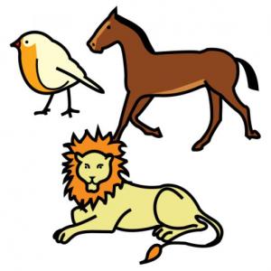 Imagen de portada del videojuego educativo: Sílabas Animales, de la temática Lengua