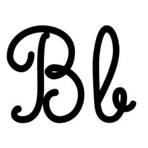 La letra B