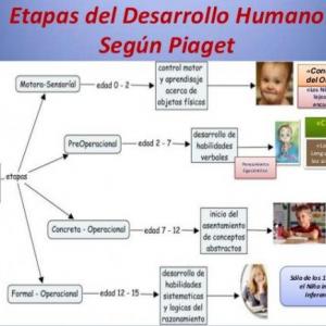 Teoría sobre el desarrollo  PIAGET