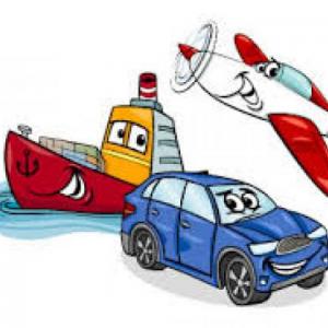 Imagen de portada del videojuego educativo: MEDIOS DE TRANSPORTES, de la temática Matemáticas