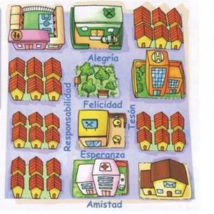 Imagen de portada del videojuego educativo: Representación y descripción de trayectos, de la temática Matemáticas