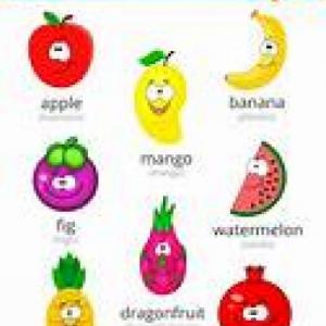 Imagen de portada del videojuego educativo: Juego de memoria con frutas en ingles, de la temática Medio ambiente
