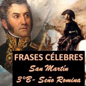 Imagen de portada del videojuego educativo: FRASES CÉLEBRES DE SAN MARTÍN, de la temática Historia