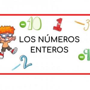 Imagen de portada del videojuego educativo: Números Enteros, de la temática Matemáticas