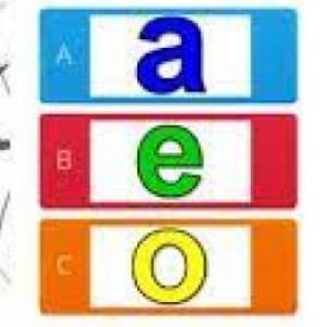 Vocales de colores juega y aprende