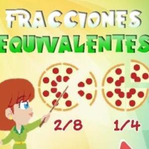 Nos divertimos con fracciones equivalentes