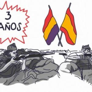 Imagen de portada del videojuego educativo: Guerrra civil española, de la temática Idiomas