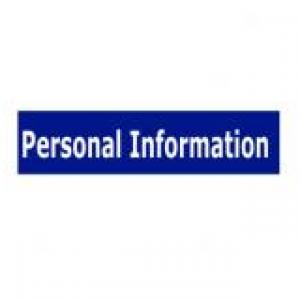 Let's remember about personal information!