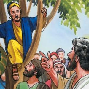 "Jesús y Zaqueo"
