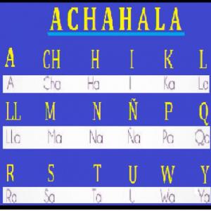 Imagen de portada del videojuego educativo: ACHAHALA CHANKA, de la temática Lengua