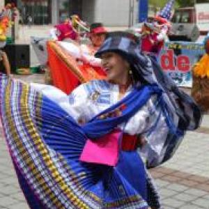 Vestimenta de las danzas tradicionales del Ecuador