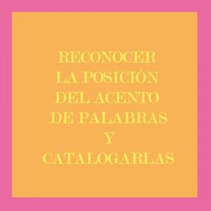 Imagen de portada del videojuego educativo: Reconocer acento de la palabra según posición, de la temática Lengua