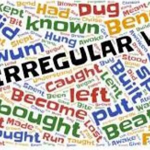 Irregular past tense