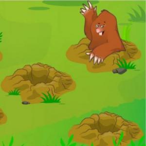 Imagen de portada del videojuego educativo: Encontrar al topo, de la temática Hobbies