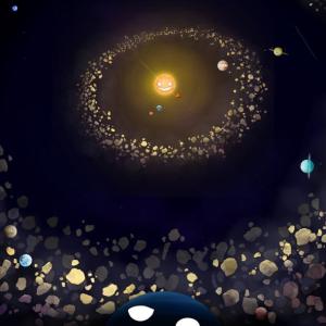 Imagen de portada del videojuego educativo: SpaceBalls, de la temática Astronomía