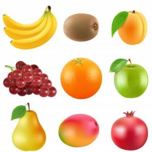 Imagen de portada del videojuego educativo: Formar parejas de frutas, de la temática Alimentación