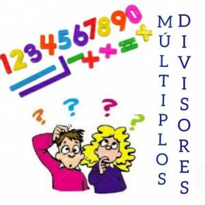 Imagen de portada del videojuego educativo: Múltiplos y divisores, de la temática Matemáticas
