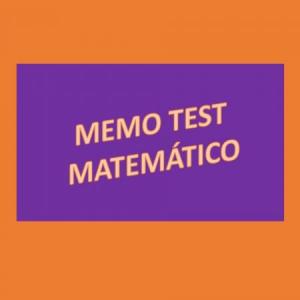 Imagen de portada del videojuego educativo: MEMO TEST MATEMÁTICO, de la temática Matemáticas