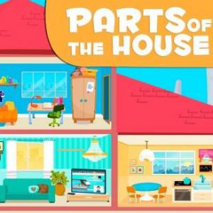 Imagen de portada del videojuego educativo: Parts of the house, de la temática Historia