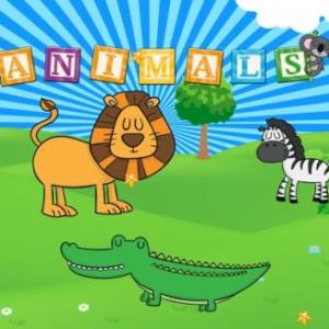Imagen de portada del videojuego educativo: ANIMALS, de la temática Idiomas