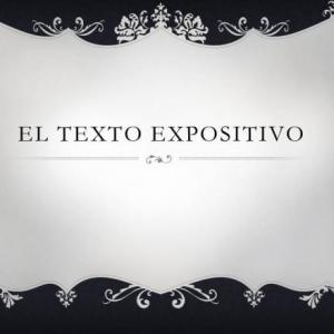 TEXTO EXPOSITIVO