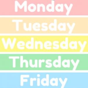DAYS OS THE WEEK