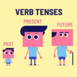 Imagen de portada del videojuego educativo: Verb tenses in English, de la temática Lengua