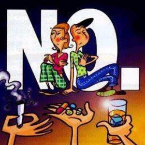 Vive sanamente, libre de drogas