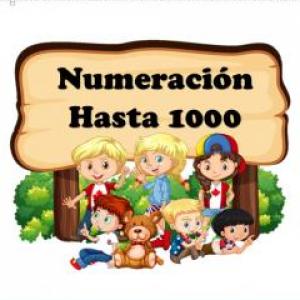 Imagen de portada del videojuego educativo: NÚMEROS HASTA 1000, de la temática Matemáticas