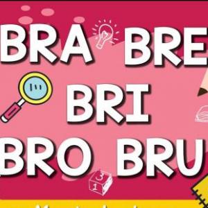 Imagen de portada del videojuego educativo: sílabas bra, bre, bri, bro, bru, de la temática Lengua