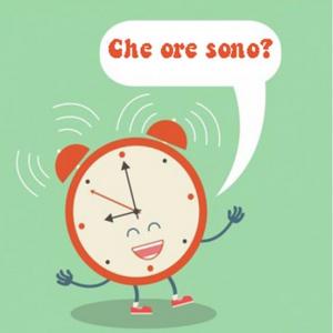 Imagen de portada del videojuego educativo: Che ore sono?, de la temática Idiomas
