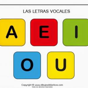 Imagen de portada del videojuego educativo: ENCONTRANDO LAS VOCALES, de la temática Lengua