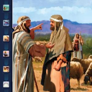 Imagen de portada del videojuego educativo: 2021-3T-L02 Una separación pacífica, de la temática Religión