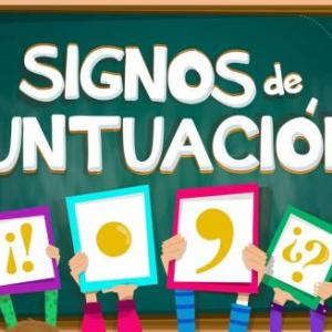 Los signos de puntuación