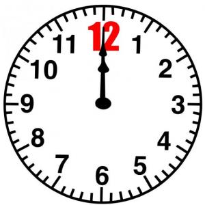 Imagen de portada del videojuego educativo:  ¿Qué hora indica el reloj?, de la temática Matemáticas
