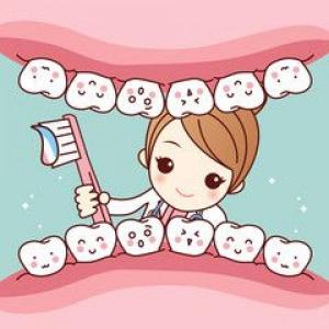 Imagen de portada del videojuego educativo: Cuidando mis dientes, de la temática Salud